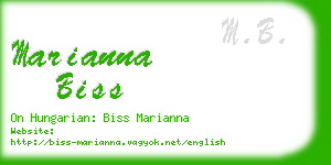 marianna biss business card